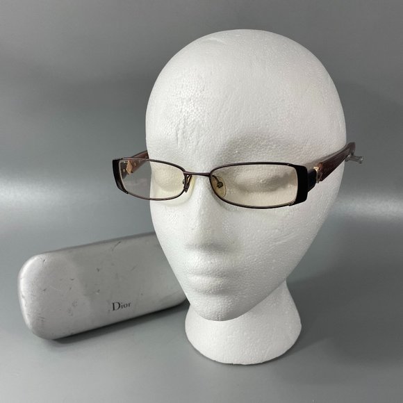 CHRISTIAN DIOR CD3747 3747 YGJ Brown Eyeglass Frame w/Case - Picture 1 of 13